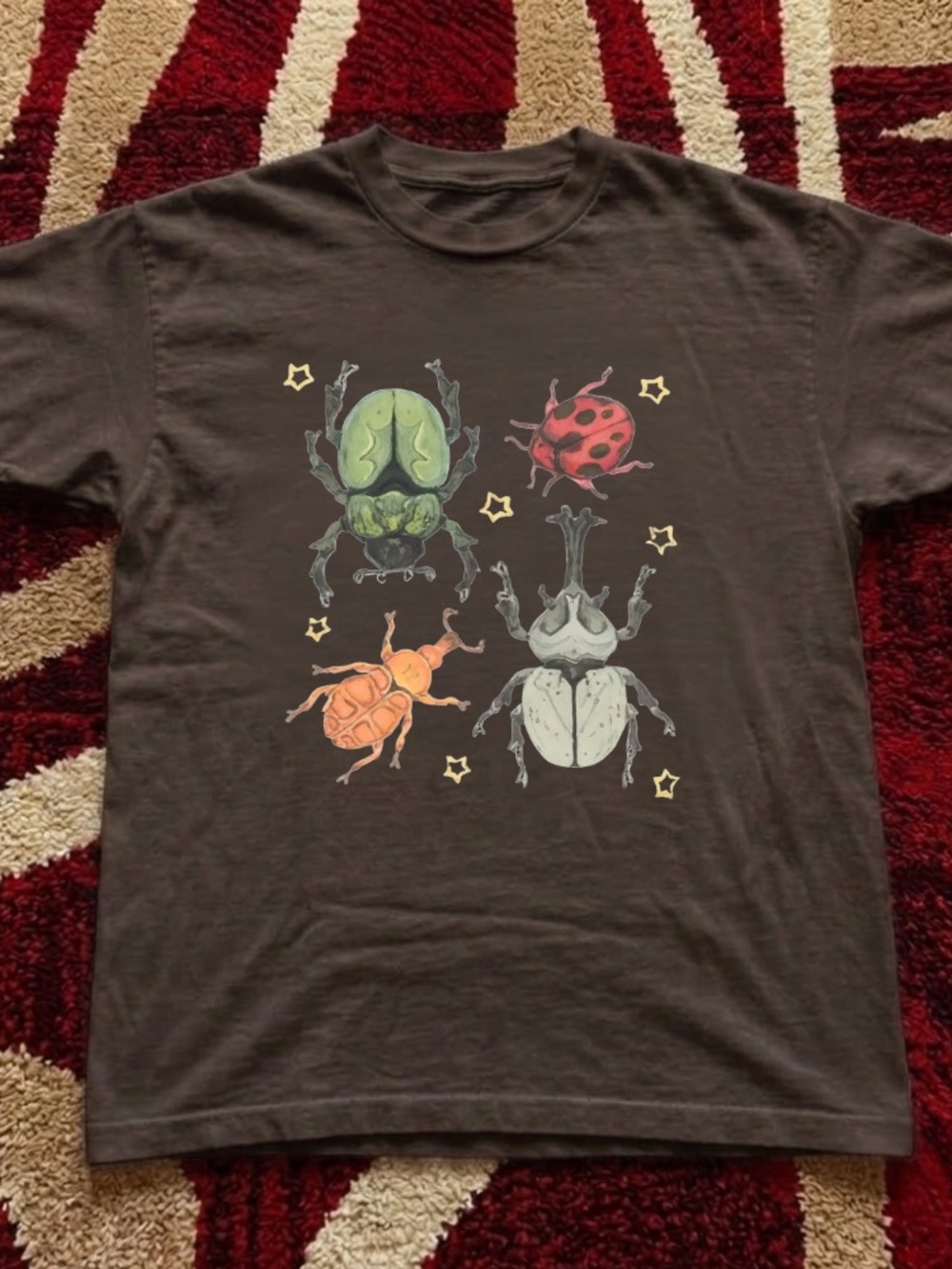 Dark chocolate bug illustration t-shirt